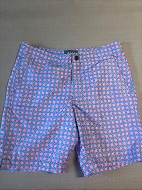 Jachs Pink & Blue Geometric Men's Swimsuit sz S NWOT